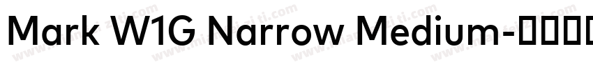 Mark W1G Narrow Medium字体转换